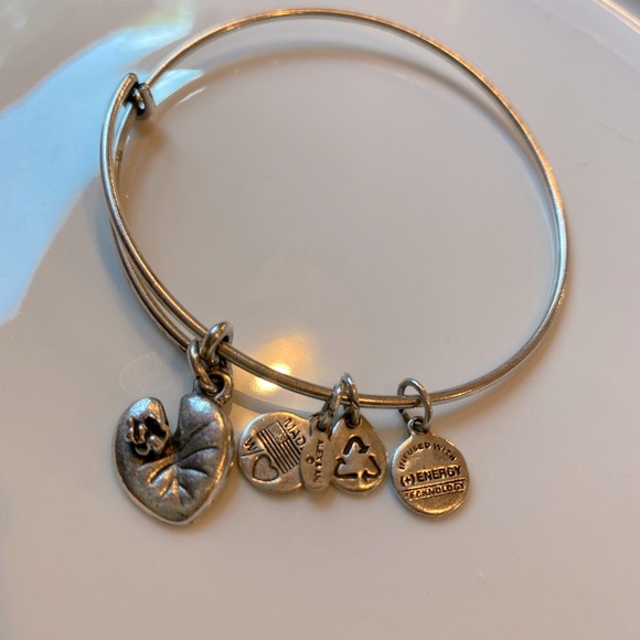 ALEX AND ANI BANGLE Lily Pad Charm - Picture 2 of 3